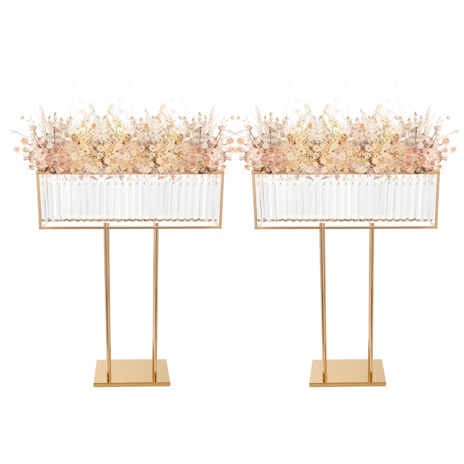 Crystal Flower Stand, Wedding Crystal Centerpieces Stand, Wedding